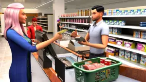 Shopping Mall Store 3D Cashier 1